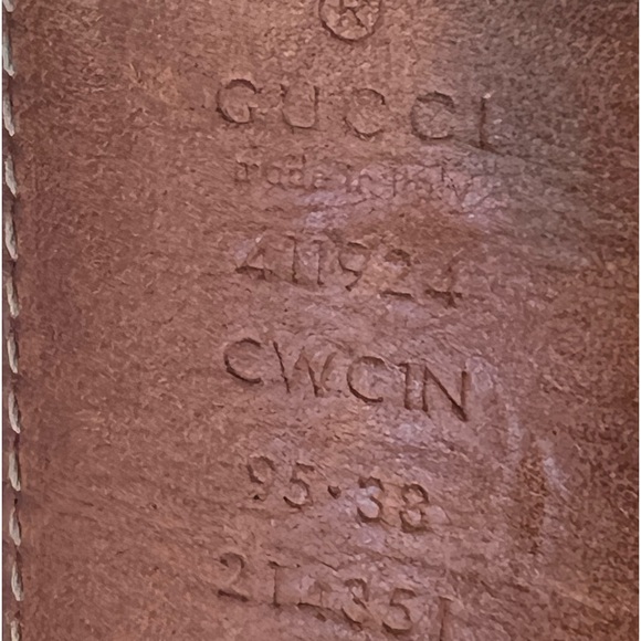 GUCCI Interlocking G Logo Red Authentic Men’s Belt - Picture 6 of 12